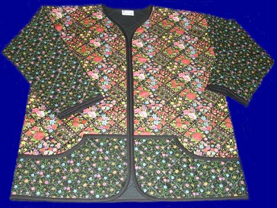 Sweatshirt to Quilted Jacket - Floral Delight
